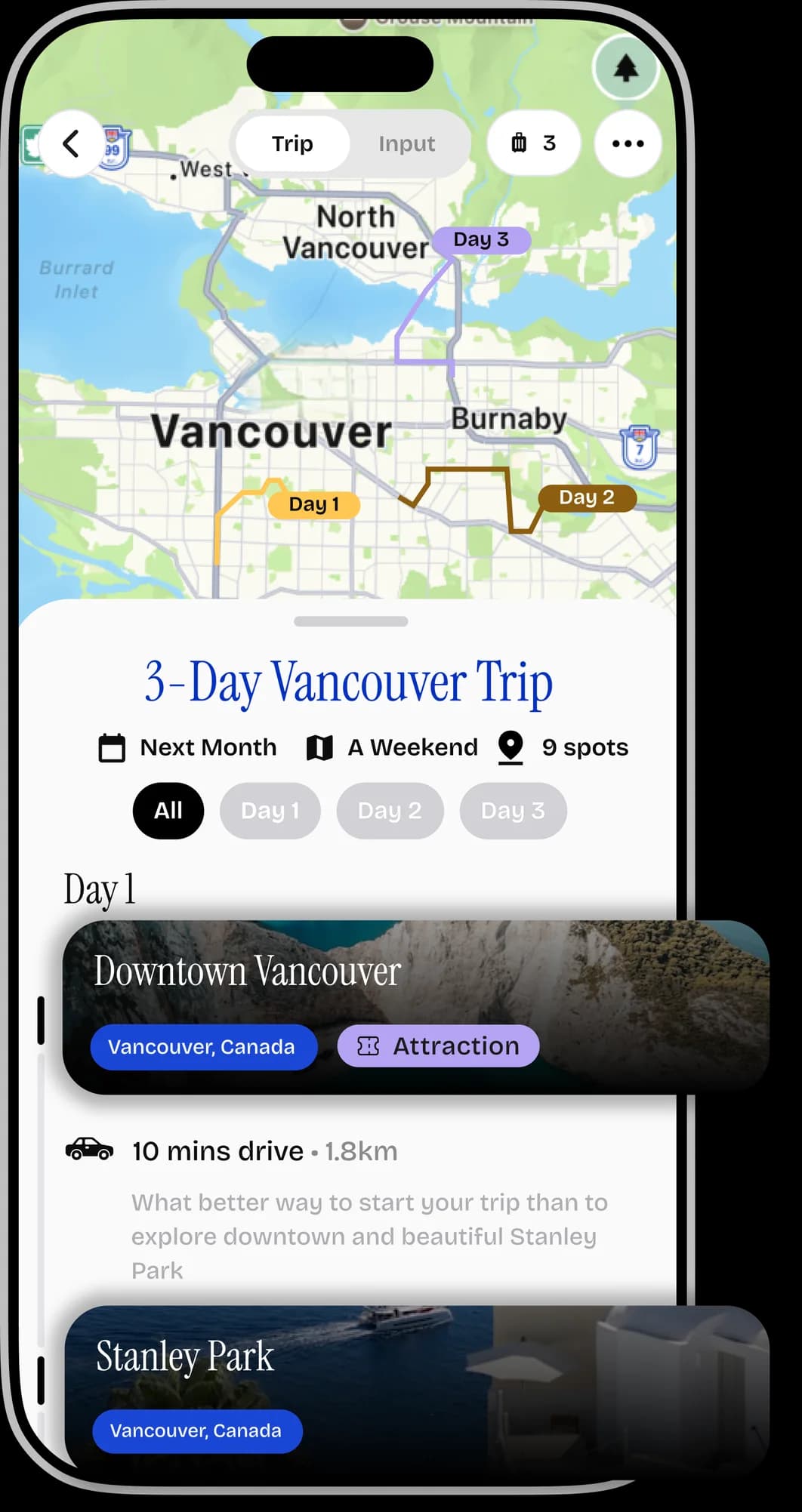 Batootah: a day-by-day itinerary built from saved spots